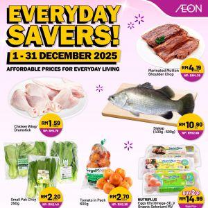 AEON Promotion: Everyday Savers Deals – Fresh Food & Essentials Offers | 1–31 Dec 2025