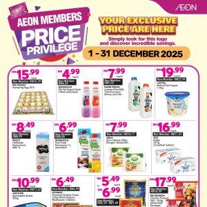 AEON Members Promotion: Exclusive Member Deals | 1-31 Dec 2025