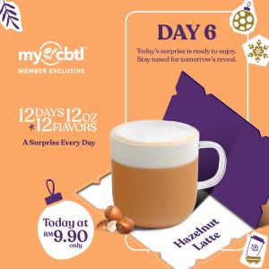 Coffee Bean Promotion: MyCBTL Hazelnut Latte Deal | 6 Dec 2025