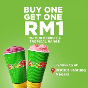 Boost Juice Institut Jantung Negara Grand Opening Promotion: Buy 1 Get 1 RM1 | December 2025