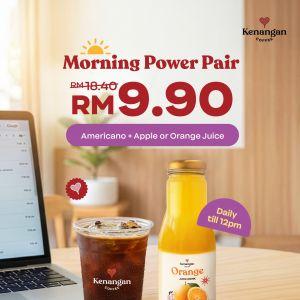 Kenangan Coffee Morning Power Pair Promotion: Americano & Juice Combo RM9.90