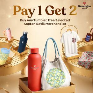 Kenangan Coffee Merchandise Promotion: Pay 1 Get 2 Tumbler & Kapten Batik Freebies | Dec 2025