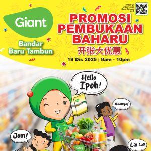 Giant Bandar Baru Tambun Grand Opening Promotion: Fresh Groceries & Daily Essentials | 18–31 Dec 2025