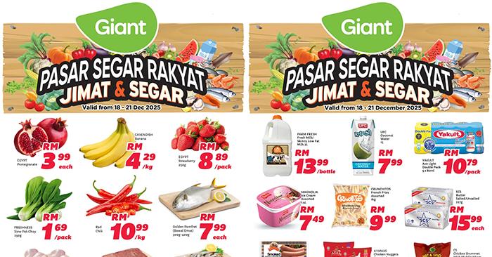Giant Weekend Promotion: Pasar Segar Rakyat Jimat & Segar Deals | 18–21 December 2025