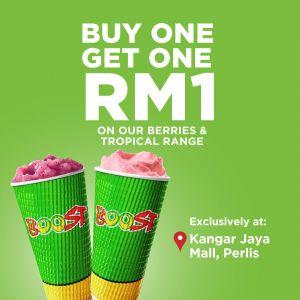 Boost Juice Kangar Jaya Mall Grand Opening: Buy 1 Get 1 RM1 Promotion | December 2025