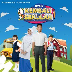 MYDIN Back To School Promotion: Kembali ke Sekolah Deals & RM5 Discount | 18 Dec 2025 – 19 Jan 2026