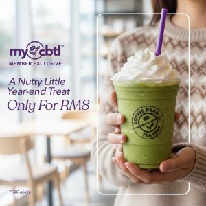 The Coffee Bean & Tea Leaf MyCBTL Member Exclusive: Pistachio Ice Blended RM8 with 800 Bean Points | 22 Dec 2025 - 4 Jan 2026