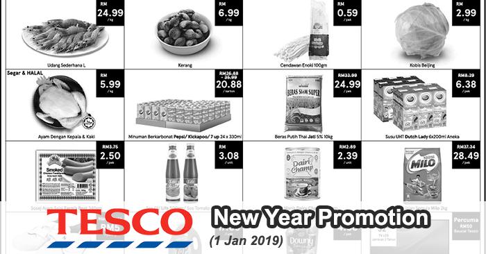 Tesco New Year Promotion (1 January 2019)