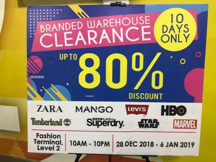 Jetz FFL Branded Warehouse Clearance Up To 80% Discount (28 December 2018 - 6 January 2019)