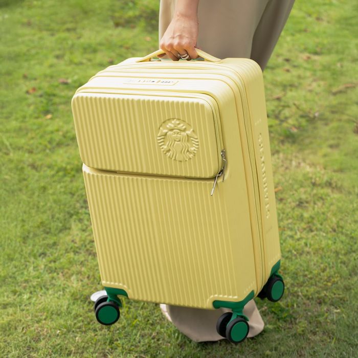 Starbucks Carry On Luggage: New Matcha Green & Butter Yellow | Avail 30 ...