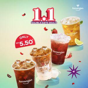 Kenangan Coffee 1.1 Double Date Deals: Selected Drinks for RM5.50 | 1 Jan 2026