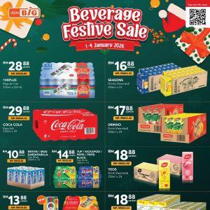 AEON BiG Beverage Festive Sale: Soft Drinks & Tea Cartons from RM10.88 | 1-4 Jan 2026