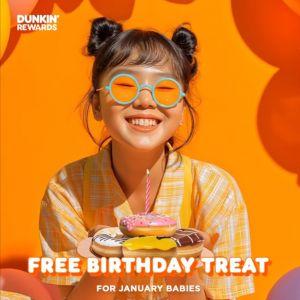 Dunkin’ Donuts Birthday Promotion: Free Donut with Coffee Purchase | 1-31 Jan 2026