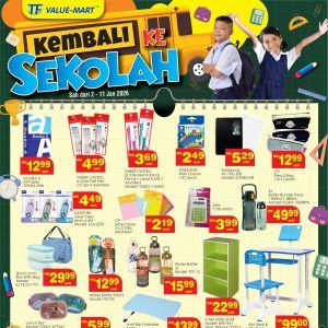 TF Value-Mart Back To School: Stationery from RM2.19 & Desk Set RM99 | 2-11 Jan 2026