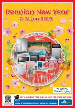 HomePro Chinese New Year Promotion Catalogue (2 January 2019 - 31 January 2019)
