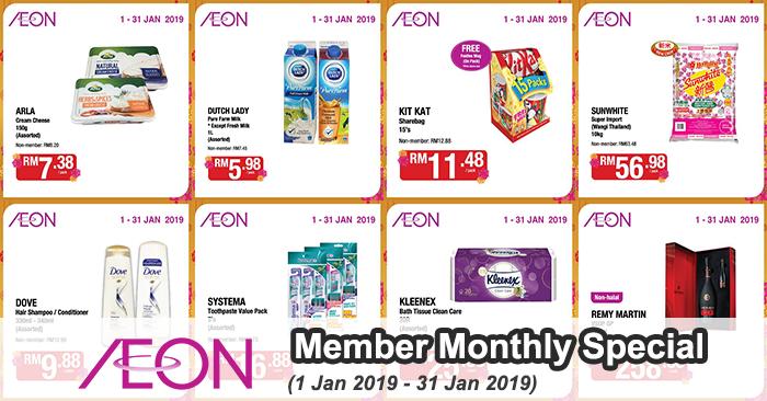 AEON Member Monthly Special Promotion (1 January 2019 - 31 January 2019)