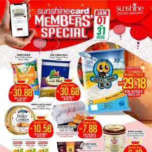 Sunshine Members Promotion: Exclusive Savings on Rice & Essentials | 1-31 Jan 2026