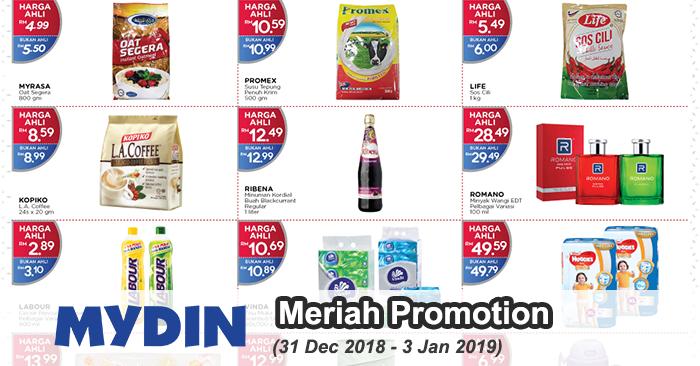 MYDIN Meriah Special Promotion at Sarawak (31 December 2018 - 3 January 2019)
