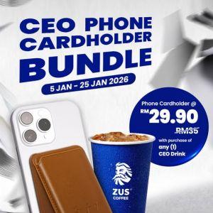 ZUS Coffee CEO Phone Cardholder Bundle: Get it for RM29.90 | 5-25 Jan 2026