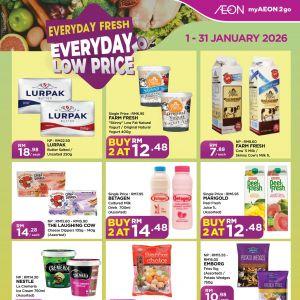 AEON Promotion: Everyday Fresh Everyday Low Price Deals | 1-31 Jan 2026