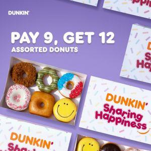 Dunkin' Donuts Promotion: Pay 9 Get 12 Donuts & RM12 Coffee Deal | 11–13 January 2026