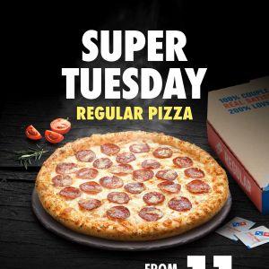 Domino’s Pizza Super Tuesday: Regular Pizza From RM11 | 13 January 2026