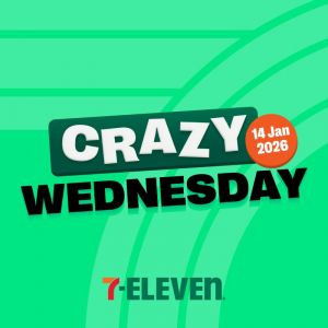7-Eleven Crazy Wednesday Promotion: Deals from RM1.00 | 14 January 2026