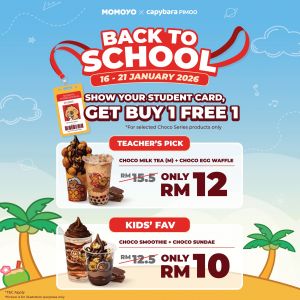 MOMOYO Promotion: Back to School Buy 1 Free 1 & Combos Deals | 16-21 January 2026