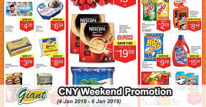 Giant Weekend Promotion at Sabah and Labuan (4 January 2019 - 6 January 2019)