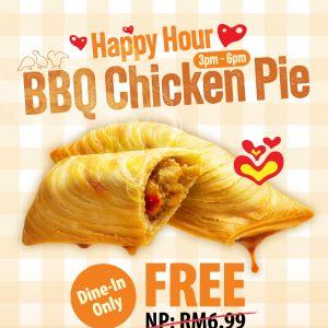 Richeese Factory Free BBQ Chicken Pie: Happy Hour Promotion | January 2026