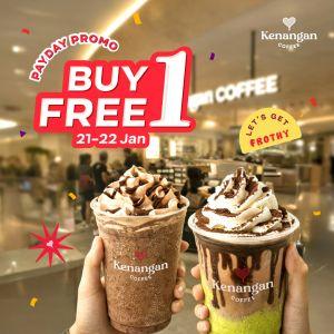 Kenangan Coffee Payday Promo: Buy 1 Free 1 Frappe | 21-22 Jan 2026
