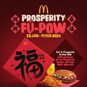 McDonald’s Prosperity Fu-Pow: Free Ang Pow & Gold Prizes | 22 Jan - 11 Feb 2026