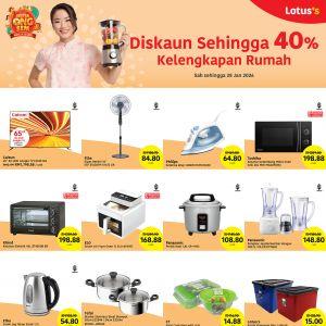 Lotus’s Promotion: Household Essentials Deals Up to 40% Off | 22-28 January 2026
