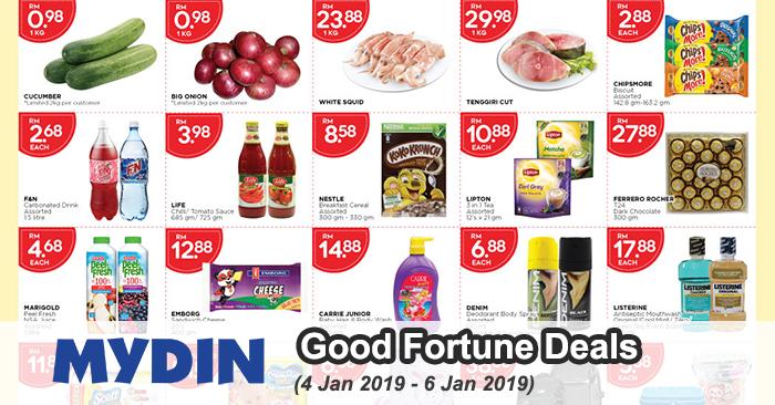 MYDIN Good Fortune Deals Promotion (4 January 2019 - 6 January 2019)