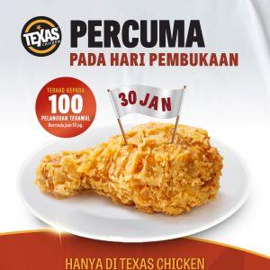 Texas Chicken Petron Bandar Seri Putra Grand Opening: Free Fried Chicken Giveaway | 30 January 2026