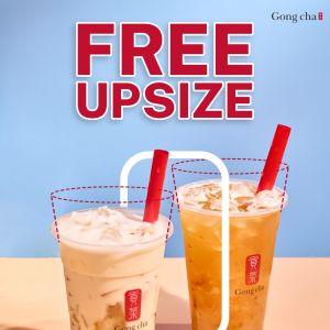 Gong Cha Free Upsize Promotion: Redeem with 1 Point | 26 Jan - 1 Feb 2026