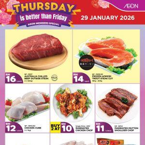AEON Thursday Promotion: Fresh Produce & Meat Special | 29 January 2026