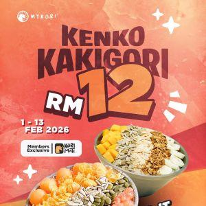 Mykori Kenko Kakigori Promotion: RM12 Member Exclusive | 1-13 February 2026