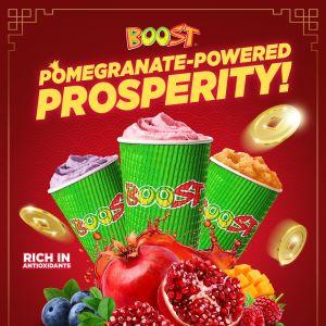 Boost Juice Pomegranate-Powered Prosperity: New CNY Drinks | Chinese New Year 2026