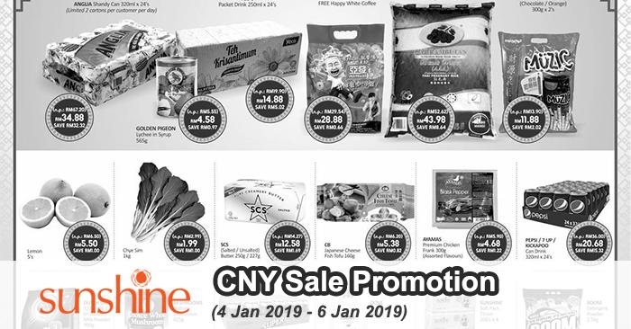 Sunshine Chinese New Year Sale Promotion (4 January 2019 - 6 January 2019)