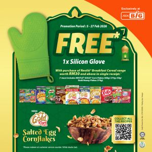 AEON BiG Nestlé Breakfast Promotion: Free Silicon Glove | 5 - 27 February 2026