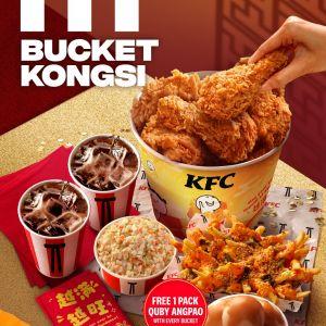 KFC Bucket Kongsi: Free Quby Angpao with 6-pc & 10-pc Combos | February 2026