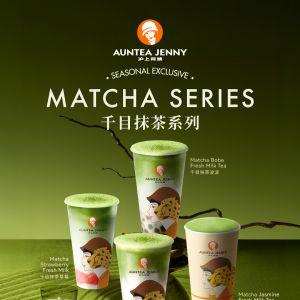 Auntea Jenny Matcha Series Launch: Seasonal Exclusive Drinks